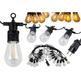   Retro Vintage Filament LED kültéri kerti LED fényfüzér 20 LED izzó 20 méter MM2301-20LED