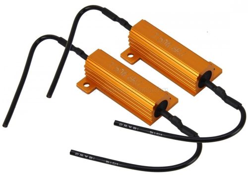 CAN-BUS ellenállás, izzó kiégés hiba adapter LED izzókhoz 6Ohm 50Watt M2452