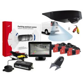   Tolatóradar és tolatókamera szett LCD monitorral furgonhoz MM2675-HD502IR