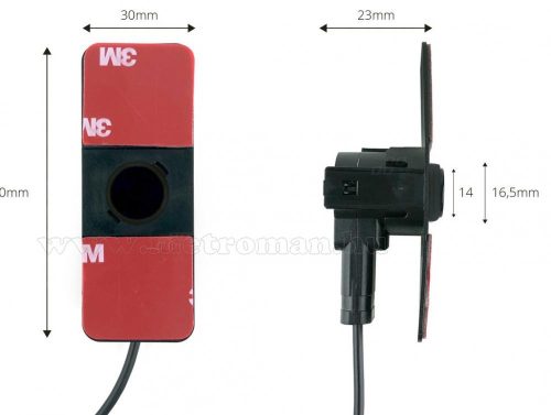 Tolatóradar és tolatókamera szett LCD monitorral furgonhoz MM2675-HD502IR