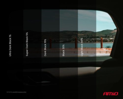 Autó ablak sötétítő fólia, Extra sötét Fekete MM2936BLACK