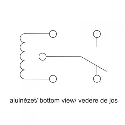 Relé, 12 V 2 Amper, DRL nappali menetfény LED-hez is M3800
