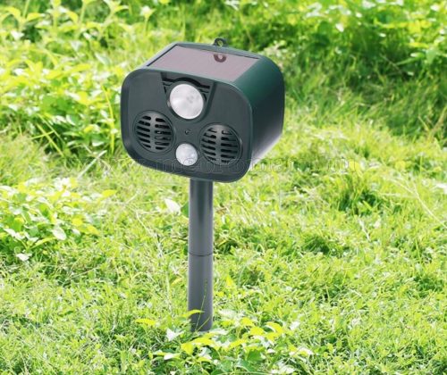 Ultrahangos napelemes Kutya Macska Nyest riasztó MM3829-Solar