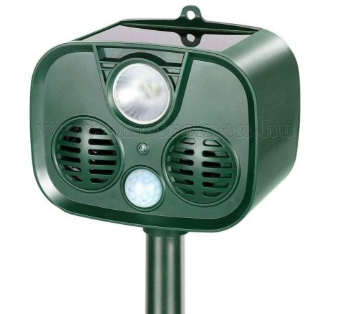 Ultrahangos napelemes Kutya Macska Nyest riasztó MM3829-Solar