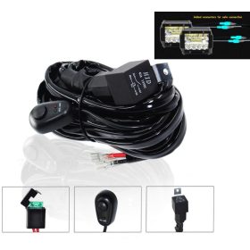   Autós Reflektor, Munkalámpa, DRL kapcsoló szett 12V 300 Watt MM4509