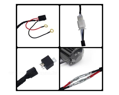 Autós Reflektor, Munkalámpa, DRL kapcsoló szett 12V 300 Watt MM4509