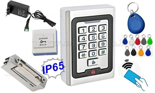 Komplett Kártyás és kódzáras Beléptető szett mágneszárral RFID M-500 EX