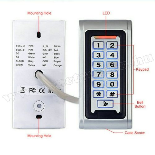 Kódzáras beléptető, vízálló M-501 IP68