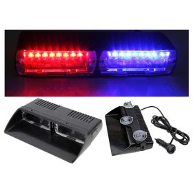   Autós Piros-Kék stroboszkóp LED villogó szélvédőre, Mlogic M5390RB