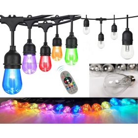   Retro Vintage gömb körte izzós kültéri kerti színes RGB és Hideg/Meleg fehér LED fényfüzér MM5736RGBLED