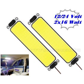   Autó Hajó Lakókocsi LED kabin lámpa 2x16 Watt MM5801A-COB 12/24V