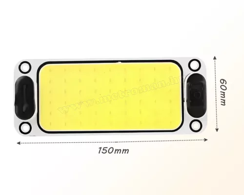 Autó Hajó Lakókocsi LED kabin lámpa 2x16 Watt MM5801A-COB 12/24V