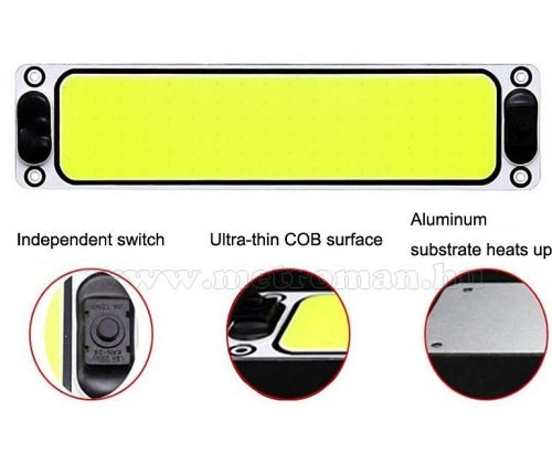 Autó Hajó Lakókocsi LED kabin lámpa 2x16 Watt MM5801A-COB 12/24V