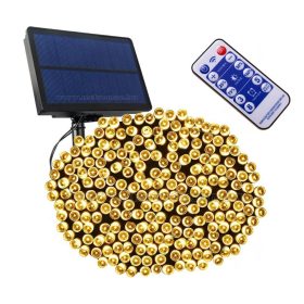   Kültéri Kerti Napelemes LED Fényfüzér nagy teljesítményű napelemmel 200 LED-es, Meleg Fehér MM6052PRO