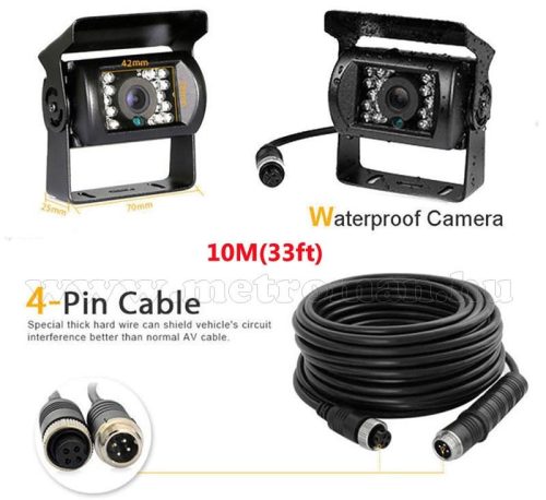 Kamion, teherautó, munkagép AHD tolatókamera M9A4PIN-AHD