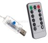 Karácsonyi kültéri LED fényfüzér USB tápcsatlakozású 300 LED 30 méter MM7243USB Színes