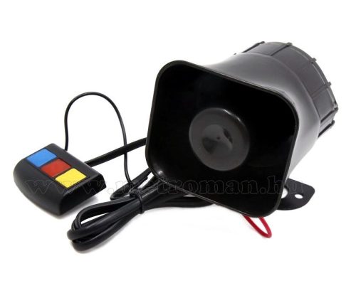 Elektronikus kürt 3 hangú sziréna MM7348 30 W