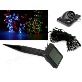   Napelemes kültéri fényfüzér, Kerti LED fényfüzér M7615/50M Színes