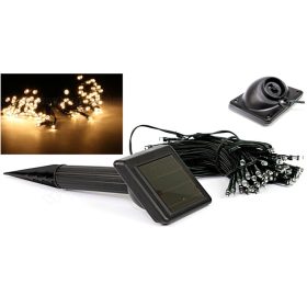   Napelemes kültéri fényfüzér, Kerti LED fényfüzér M7615/50WW Meleg Fehér