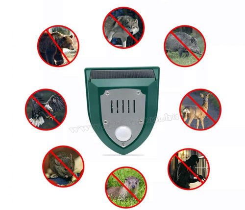 Napelemes ultrahangos kisállatriasztó MM8102-Solar