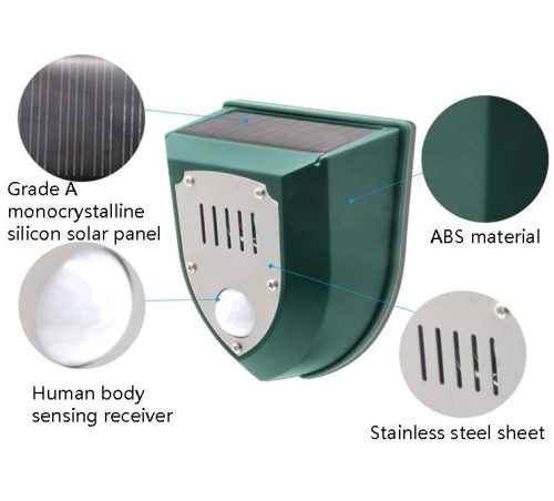 Napelemes ultrahangos kisállatriasztó MM8102-Solar