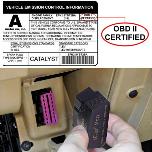OBD2 Bluetooth autó diagnosztikai műszer, hibakód olvasó/törlő Vgate iCar PRO