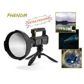   Extra fényerejű multifunkciós akkumulátoros LED lámpa PHENOM M8690