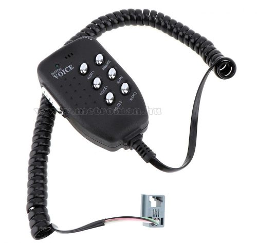 Autós elektronikus 6 hangú sziréna és hangos beszélő MM87285