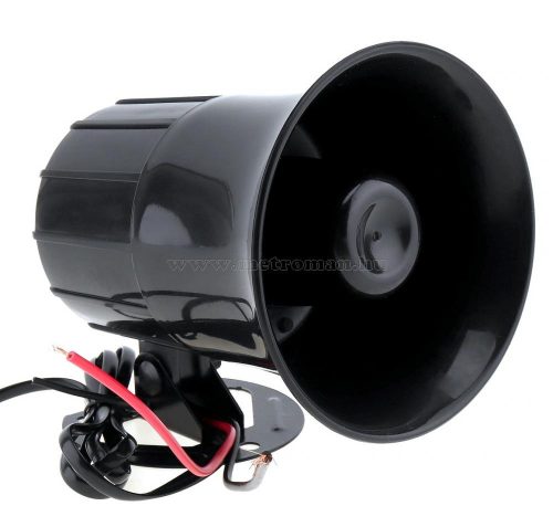 Autós elektronikus 6 hangú sziréna és hangos beszélő MM87285