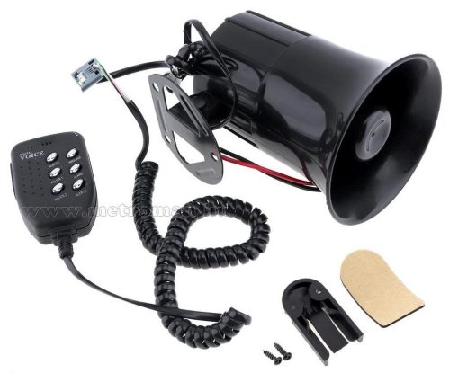 Autós elektronikus 6 hangú sziréna és hangos beszélő MM87285
