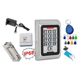   Komplett Kártyás és kódzáras Beléptető szett mágneszárral RFID M-8EMW EX IP68