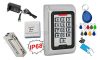 Komplett Kártyás és kódzáras Beléptető szett mágneszárral RFID M-8EMW EX IP68