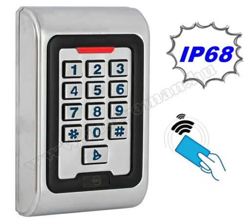 Komplett Kártyás és kódzáras Beléptető szett mágneszárral RFID M-8EMW EX IP68