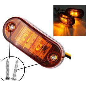   Utánfutó Lakókocsi  Teherautó Traktor helyzetjelző LED lámpa Narancs Sárga MM90118E