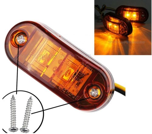 Utánfutó Lakókocsi  Teherautó Traktor helyzetjelző LED lámpa Narancs Sárga MM90118E
