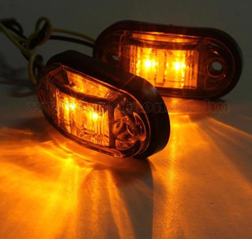 Utánfutó Lakókocsi  Teherautó Traktor helyzetjelző LED lámpa Narancs Sárga MM90118E