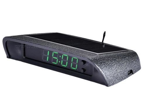 Autós napelemes digitális hőmérő és óra MM966201A-Solar