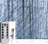 Karácsonyi kültéri LED fényfüggöny USB tápcsatlakozású 300 LED 2.9x2.9 méter MM9766USB Hideg Fehér