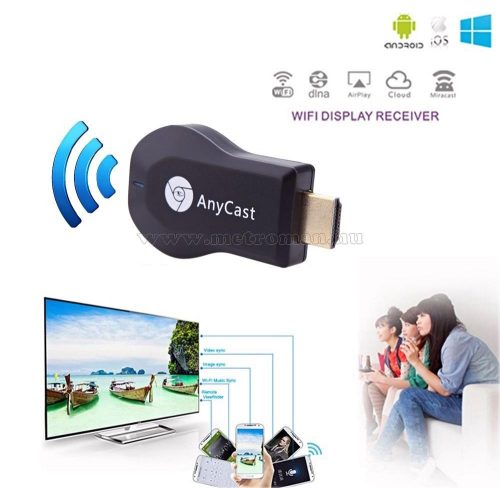 Miracast iOS Android Képernyő tükröző AnyCast M9Plus