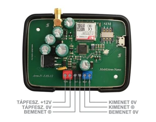 Mini GSM hívó és riasztó modul, MobilArm-Nano-A