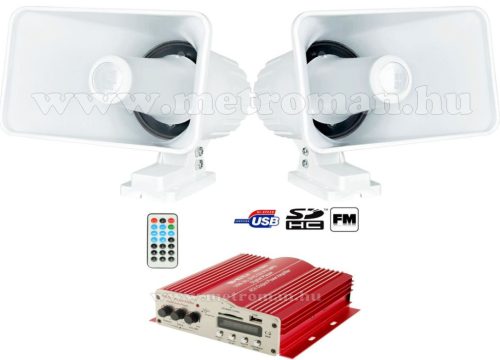 Mozgóbolt kihangosító szett MP3 USB lejátszóval MA-200+2XLP30W