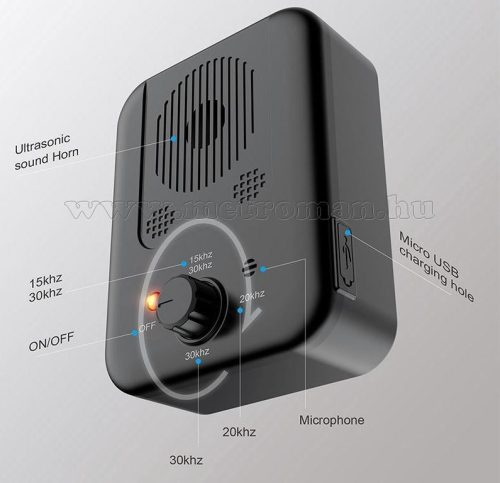 Ultrahangos ugatásgátló, ugatás leszoktató készülék kutyaugatás ellen MMC309-K4