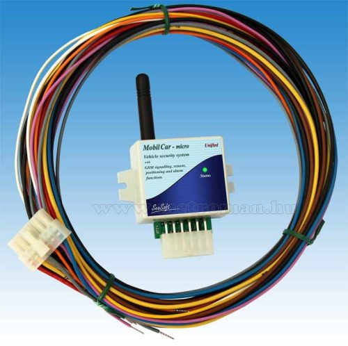Autó GSM távirányító és GSM hívó riasztóhoz nyomkövető funkcióval MobilCar-Micro