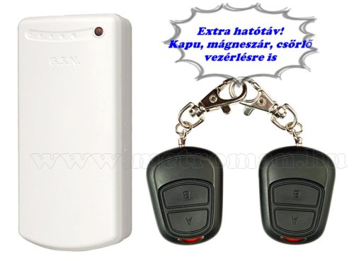 Nagy hatótávolságú kapunyitó és csörlő távirányító szett MCS-126R 24V