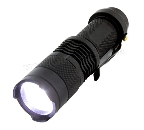 Fémházas Zoom LED kézi elemlámpa MD75