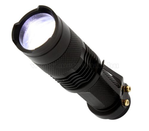 Fémházas Zoom LED kézi elemlámpa MD75