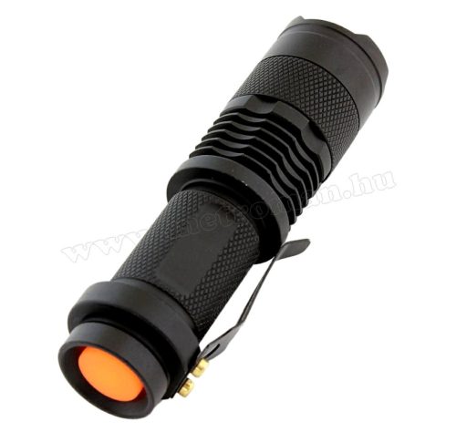 Fémházas Zoom LED kézi elemlámpa MD75