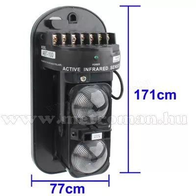 Infrasorompó, két sugaras, kültéri-beltéri, 100/200 méter, Mlogic ABT-100