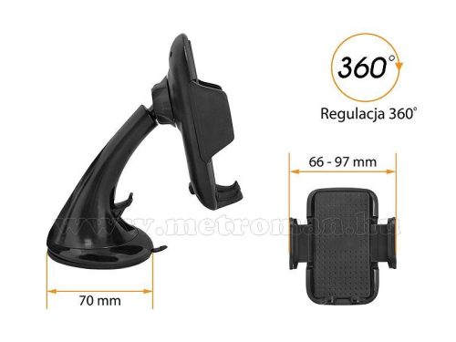 Univerzális tapadókorongos telefon és GPS navigáció tartó MF102
