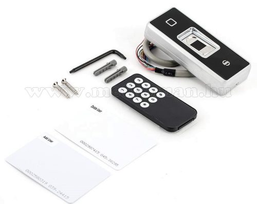 Kártyás és ujjlenyomat olvasós beléptető MF6EM-W